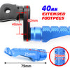 {Front}  Fits BMW F800S R1200 S ST G650GS R-FIGHT 40mm Adjustable Foot Pegs - MC Motoparts