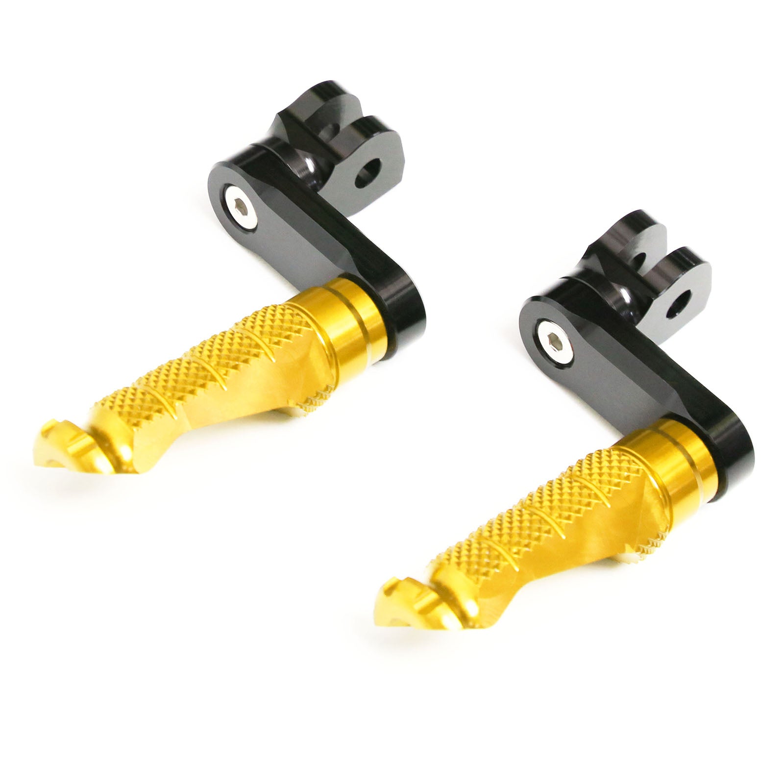 {Front}  Fits Kawasaki ZX-4RR 4R ZX-25R ZX-10R R-FIGHT 40mm Adjustable Foot Pegs - MC Motoparts