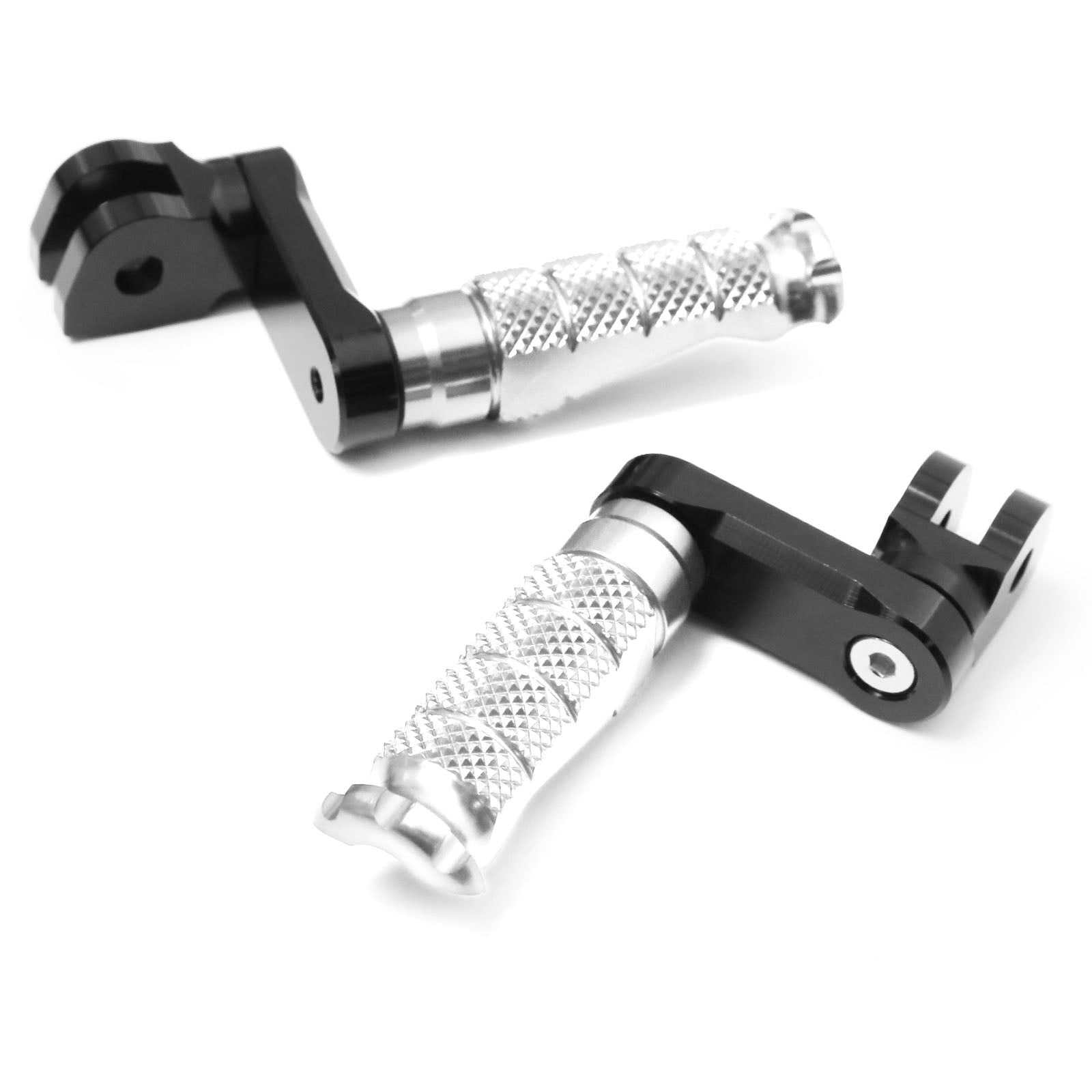 {Front}  Fits Ducati DesertX Multistrada V2 V4 S RS R-FIGHT 40mm Adjustable Foot Pegs - MC Motoparts