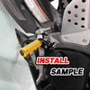 {Front}  Fits BMW F800S R1200 S ST G650GS 25mm Adjustable POLE Foot Pegs - MC Motoparts