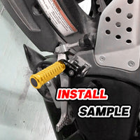 {Delantero} Se adapta a las clavijas de pie de poste ajustables Aprilia Shiver 900 SL750 de 25 mm