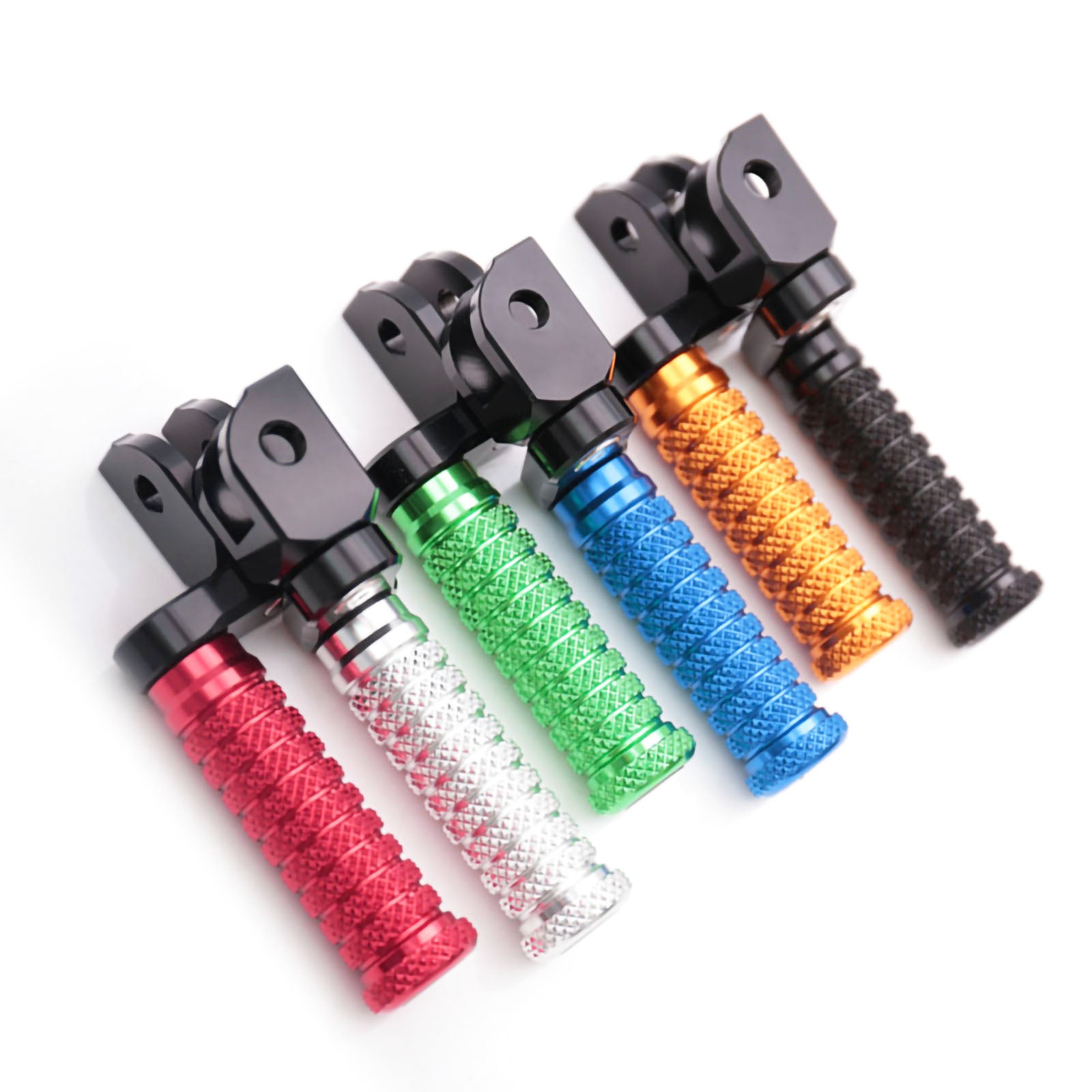 {Front}  Fits BMW F800S R1200 S ST G650GS 25mm Adjustable POLE Foot Pegs - MC Motoparts
