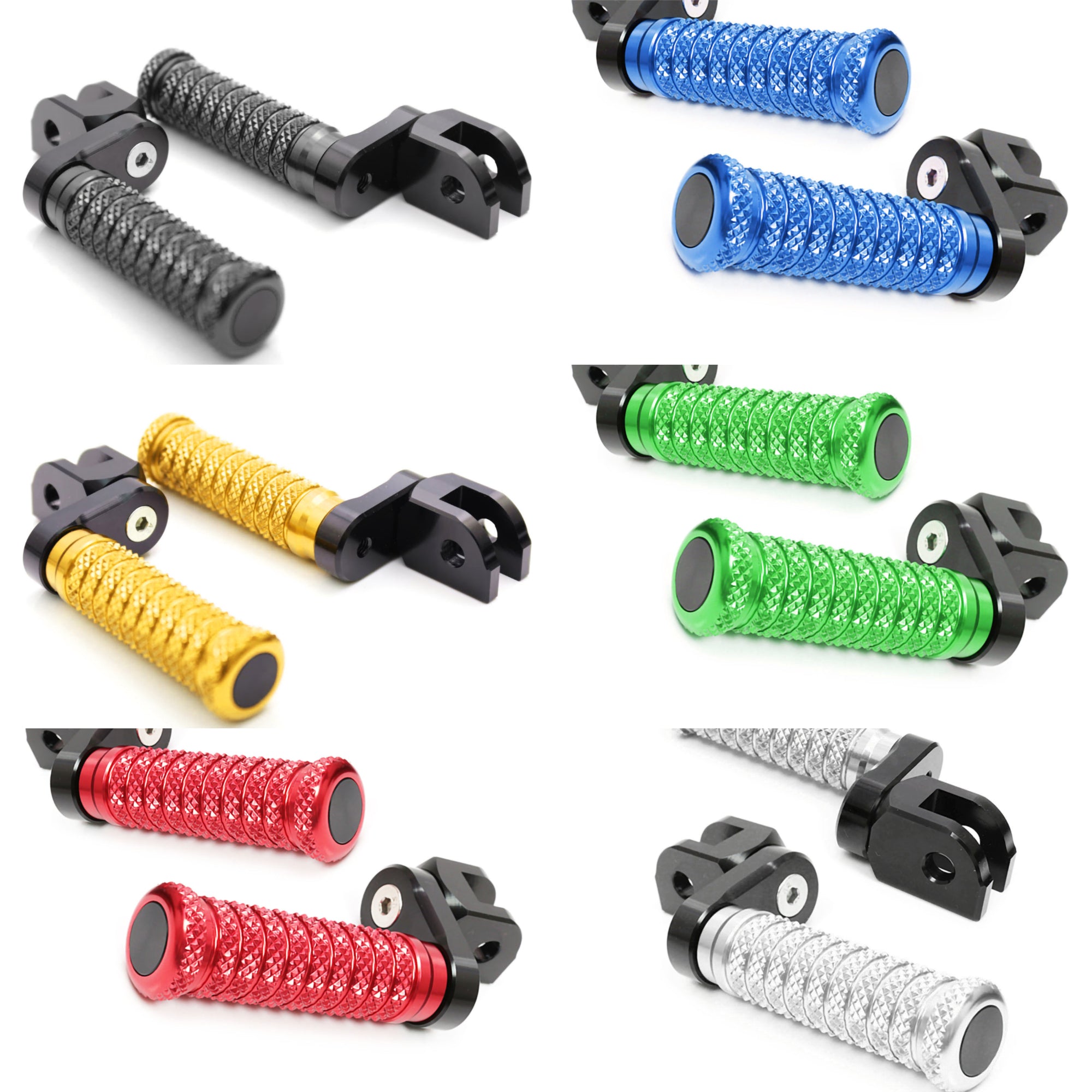 {Delantero} Se adapta a las clavijas de pie de poste ajustables Aprilia Shiver 900 SL750 de 25 mm