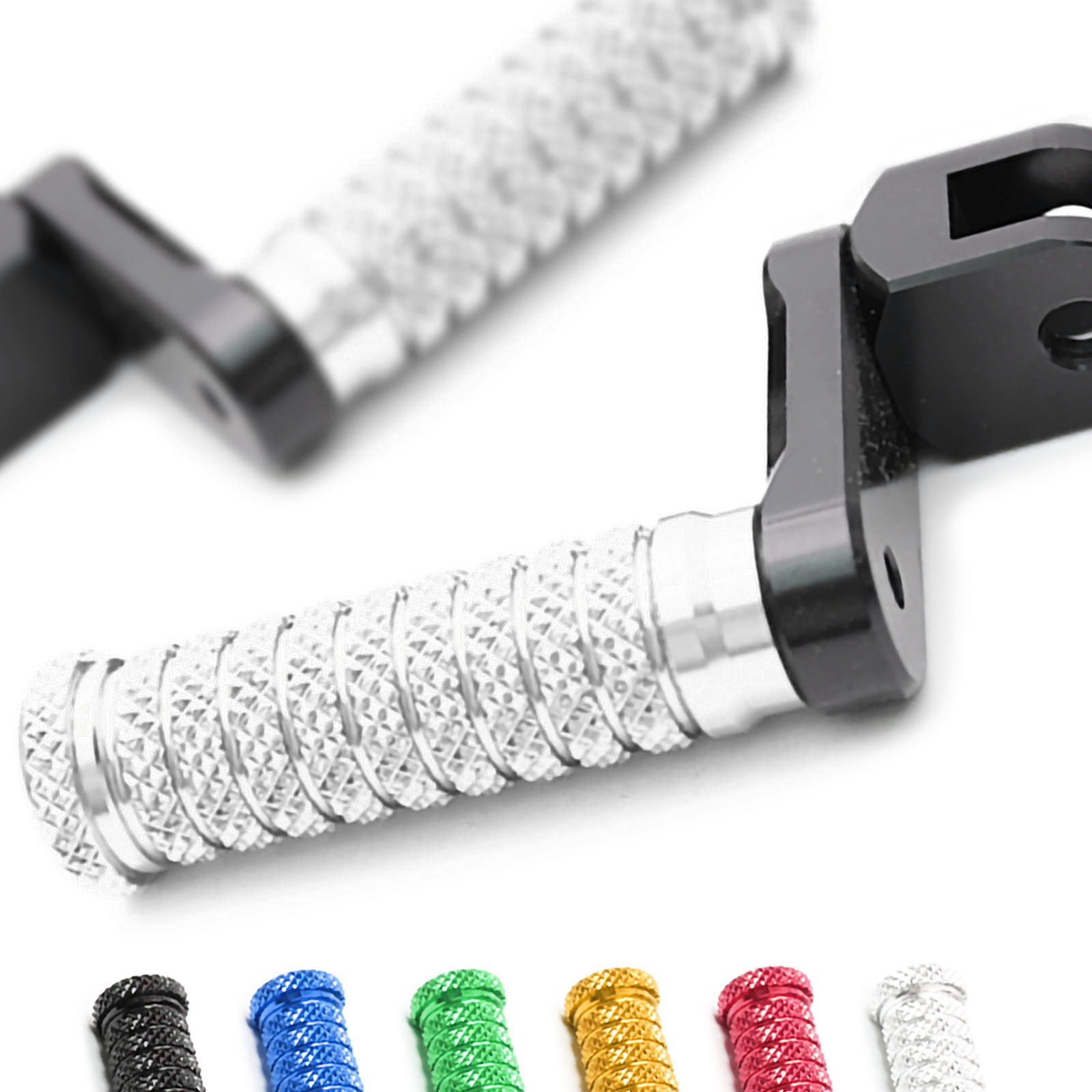 {Front}  Fits Triumph Scrambler 1200 Trident 660 40mm Lowering POLE Foot Pegs - MC Motoparts