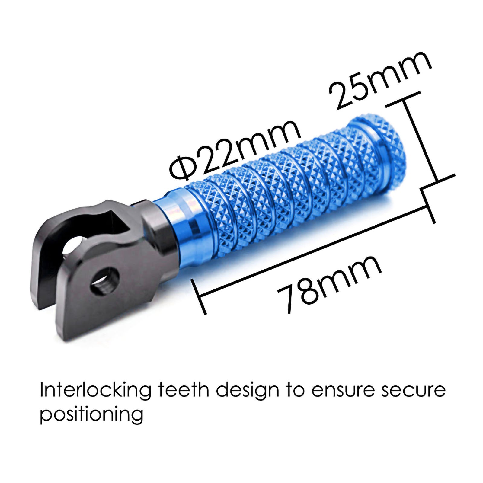 {Front}  Fits CF MOTO POLE Foot Pegs