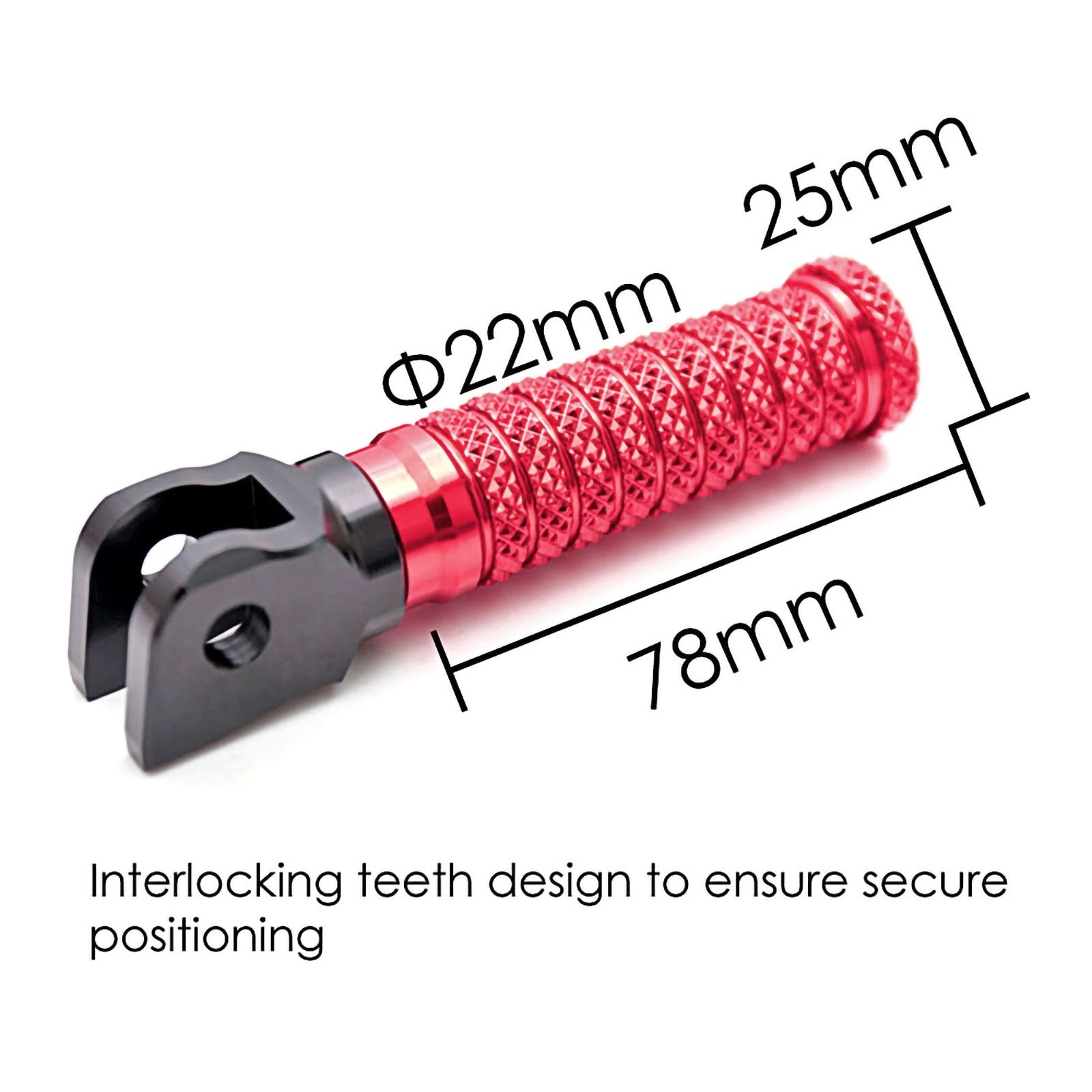 {Front}  Fits Ducati DesertX Multistrada V2 V4 S RS POLE Foot Pegs - MC Motoparts