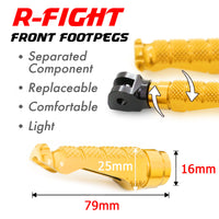 {Front}  Fits Honda CBR650R CB500X NX500 R-FIGHT Foot Pegs - MC Motoparts