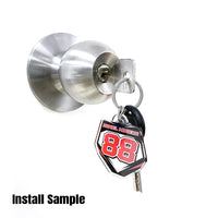 Custom Acrylic MX Racing Number Plate Keychain - MX04 Style