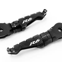 {Rear}  Fits Yamaha YZF R6 99-20 Engraved Logo R-FIGHT Foot Pegs