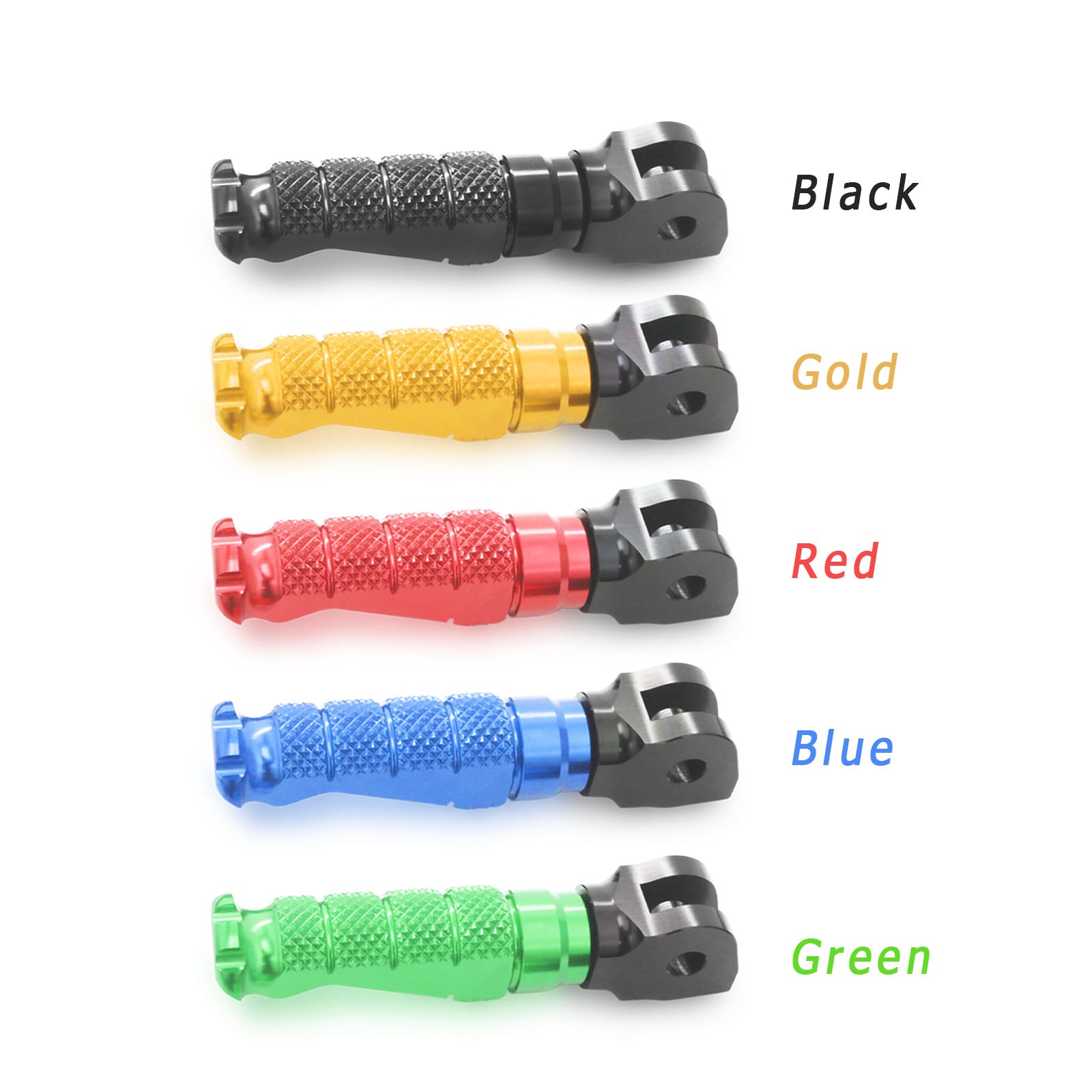 {Rear} Fits Suzuki GSXR 600 1000 Engraved Logo R-FIGHT Foot Pegs - MC Motoparts