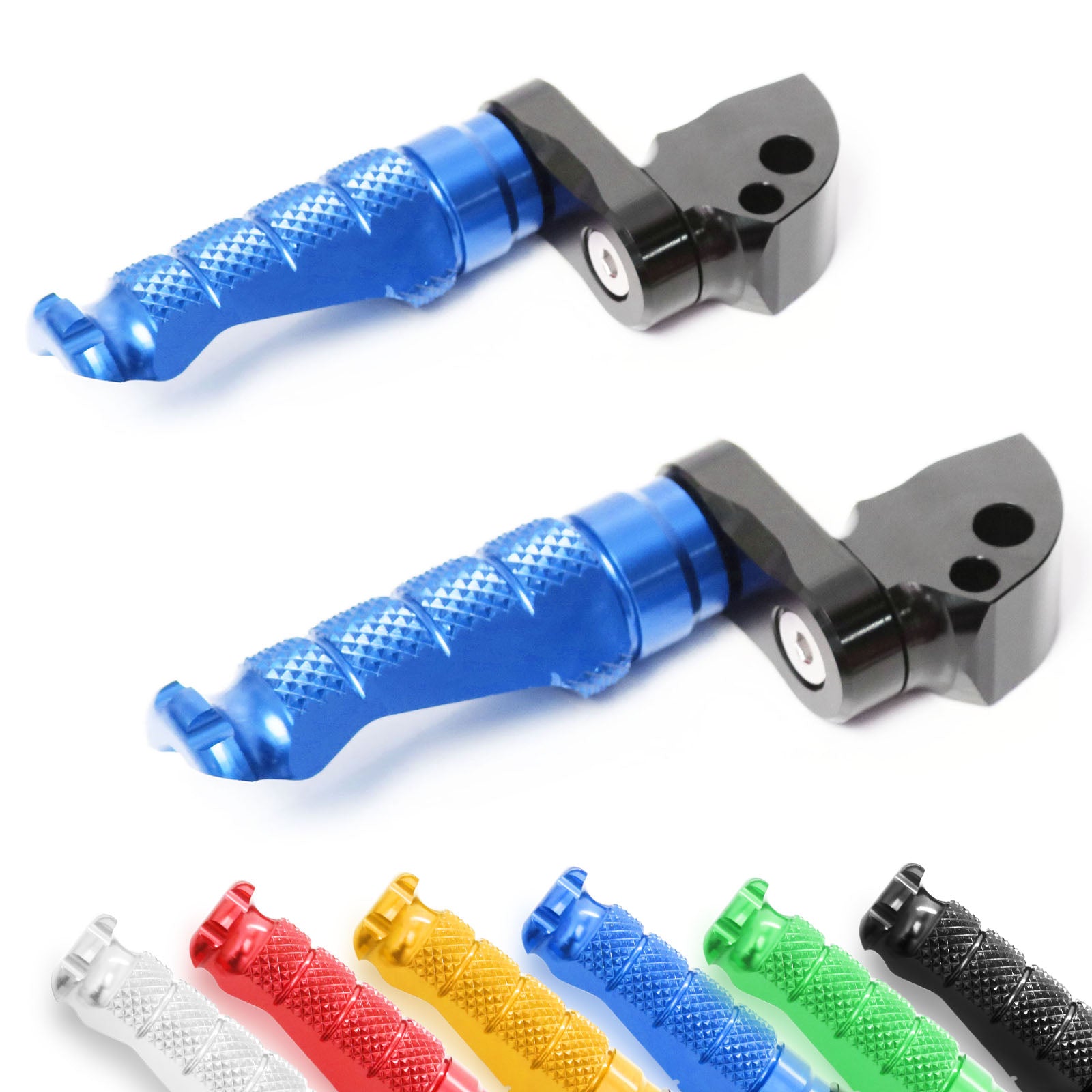 {Rear}  Fits Yamaha MT-125 XMAX 125 300 25mm Extension R-FIGHT Foot Pegs - MC Motoparts