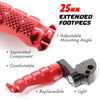 {Rear}  Fits Honda CBR1000RR-R CB125R Rebel 500 25mm Adjustable R-FIGHT Foot Pegs - MC Motoparts