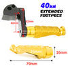 {Rear}  Fits Kawasaki Ninja ZX-4RR-ZX-25R Z7 40mm Adjustable Rear R-FIGHT Foot Pegs - MC Motoparts
