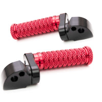 {Rear}  Fits Triumph Scrambler Bonneville EFI T100 25mm Adjustable POLE Foot Pegs - MC Motoparts