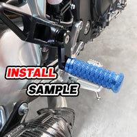 {Rear}  Fits Triumph Scrambler Bonneville EFI T100 40mm Adjustable POLE Foot Pegs - MC Motoparts