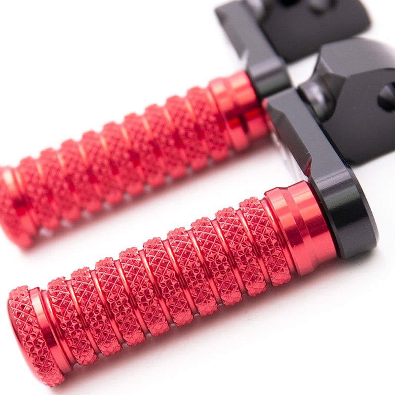 {Rear}  Fits Triumph Scrambler Bonneville EFI T100 40mm Adjustable POLE Foot Pegs - MC Motoparts