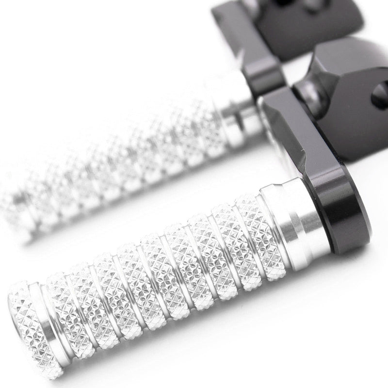 {Rear}  Fits Triumph Scrambler Bonneville EFI T100 40mm Adjustable POLE Foot Pegs - MC Motoparts