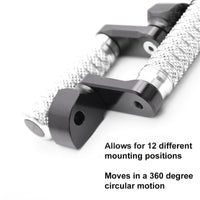 {Rear}  Fits Yamaha MT-125 XMAX 125 300 40mm Extension POLE Foot Pegs - MC Motoparts