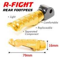 {Rear}  Fits Honda CBR1000RR-R CB125R Rebel 500 R-FIGHT Foot Pegs - MC Motoparts