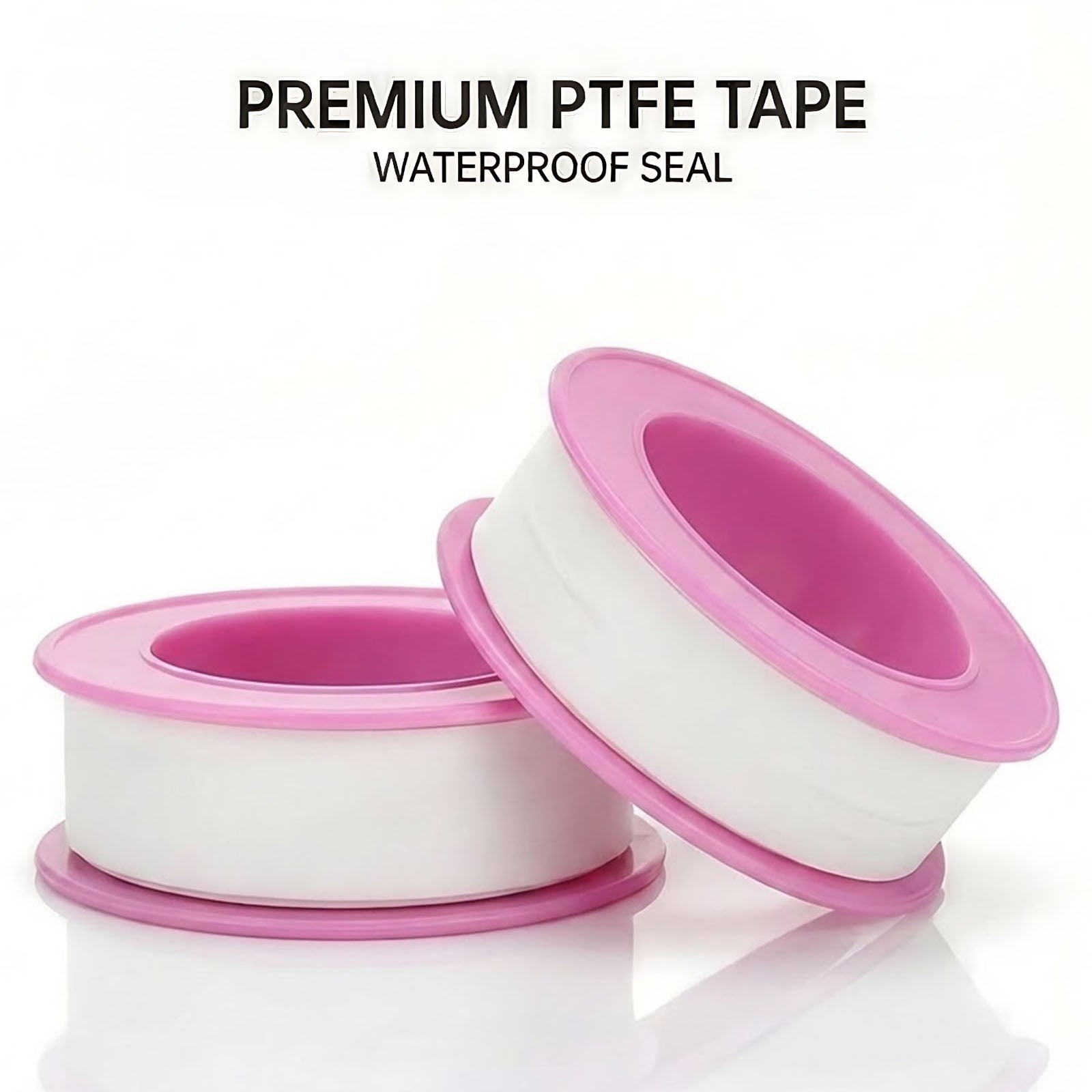 Premium PTFE Thread Seal Tape – Waterproof Plumber's Tape for Pipe Fittings & Leak Repair - 2 Rolls (1/2 Inch x 158 Inches)