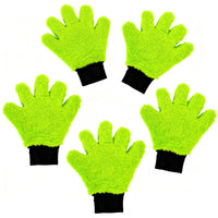 Ultrasoft 5-Finger Motorcycle Cleaning Gloves (5pcs) – Professional Durable, Heat Resistant Set