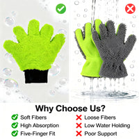 UltraSoft 5-Finger Car Detailing Glove (1pc) – High Absorption & Heat-Resistant - MC Motoparts
