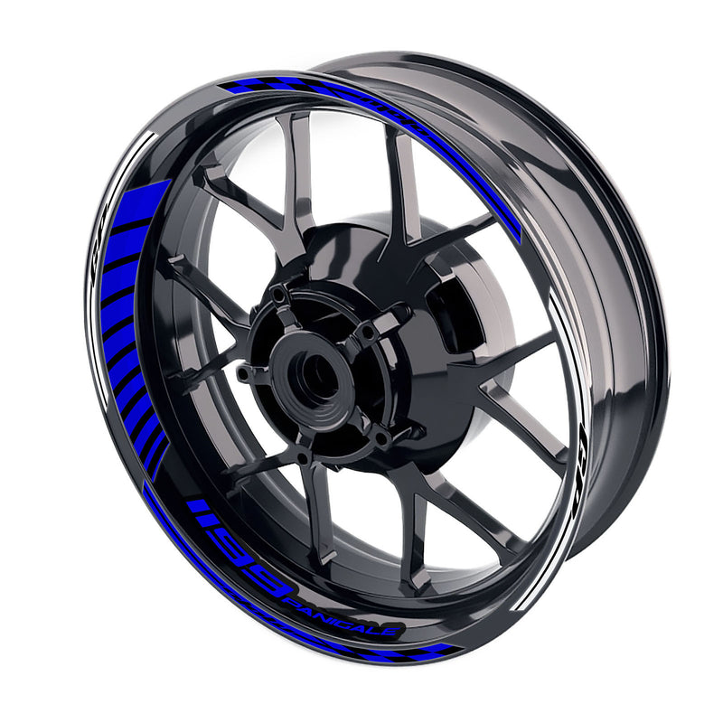 Fit Ducati 1199 Panigale Logo Moto GP Stripe 17 inch Wheel Rim Sticker - MC Motoparts