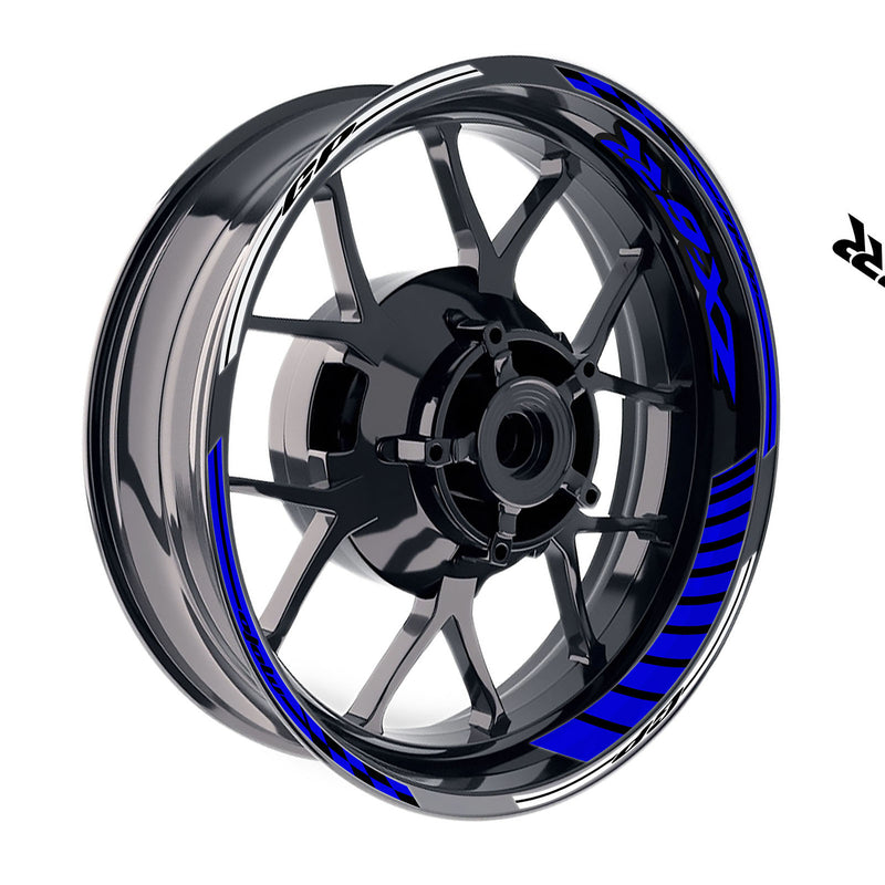 Fit Kawasaki ZX6RR Ninja ZX600 Logo GP 17 inch Rim Wheel Stickers Racing Check