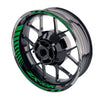 Fit Kawasaki ZX10R Ninja Logo Moto GP Stripe 17 inch Wheel Rim Sticker - MC Motoparts