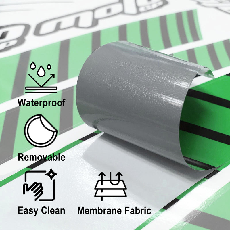 Fit Kawasaki ER-6F Logo Moto GP Stripe 17 inch Wheel Rim Sticker - MC Motoparts