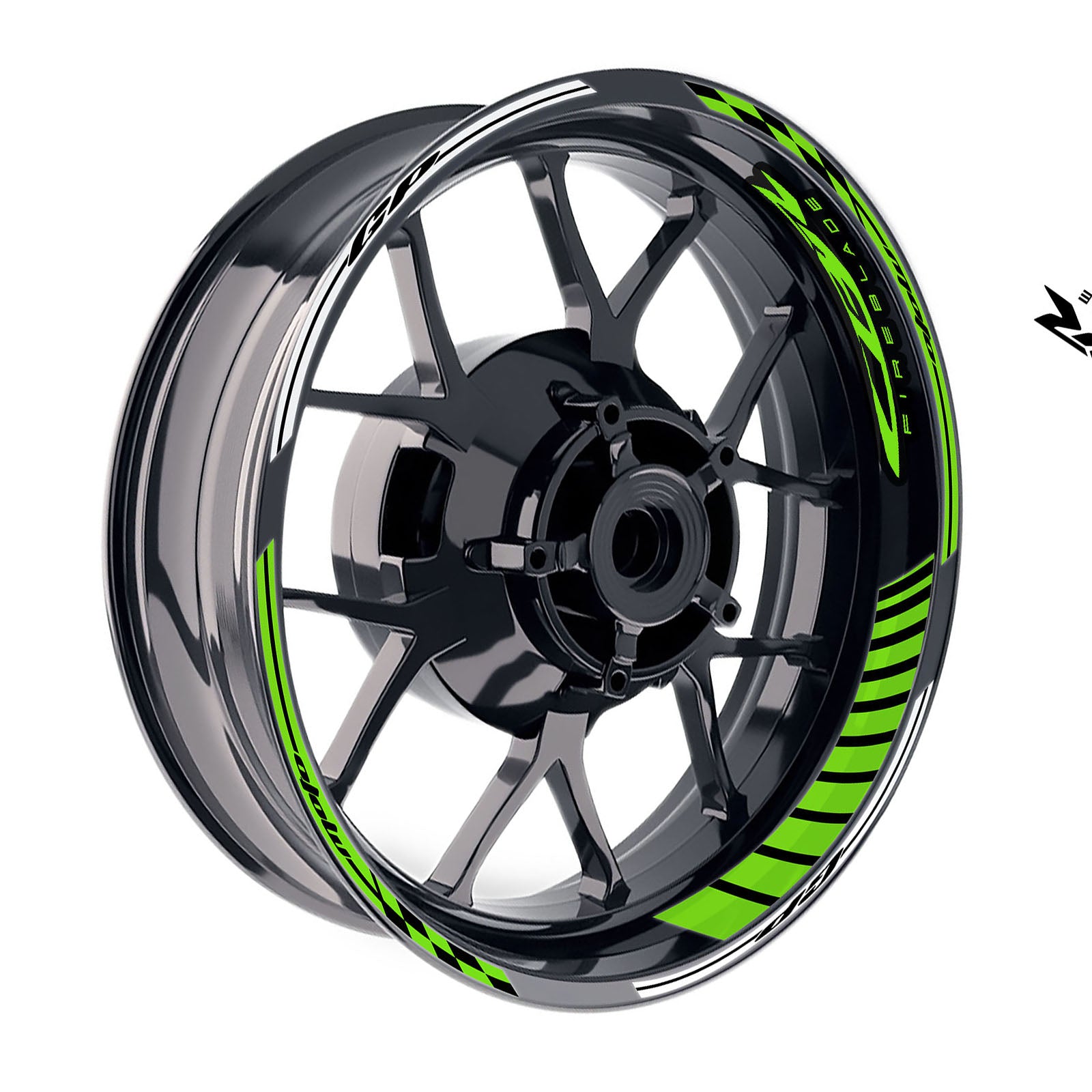 Fit Honda CBR1000RR Logo GP 17 inch Rim Wheel Stickers Racing Check