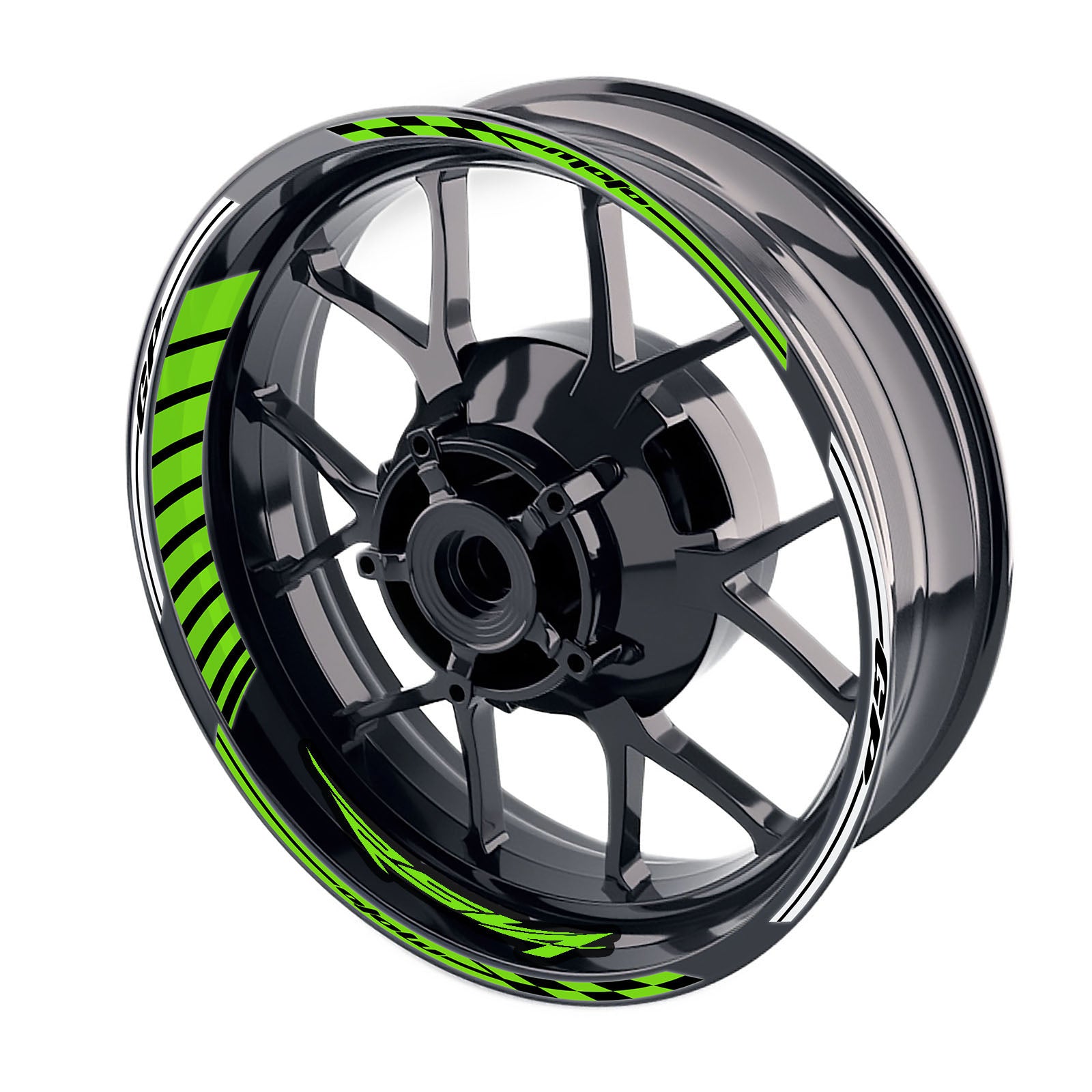 Fit Aprilia RSV4 RR Logo Moto GP Stripe 17 inch Wheel Rim Sticker - MC Motoparts