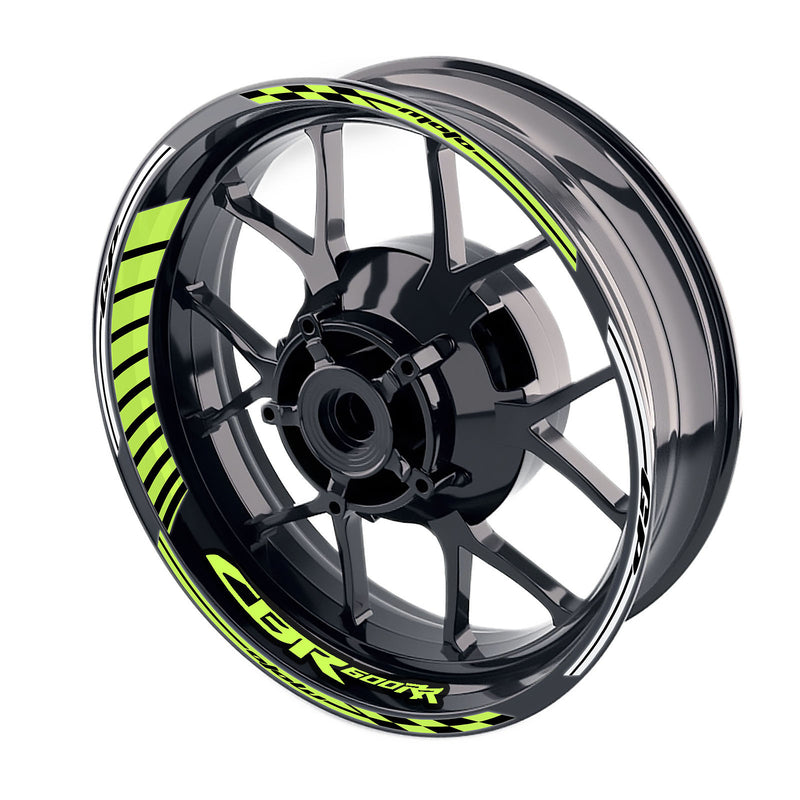 Fit Honda CBR600RR Logo Moto GP Stripe 17 inch Wheel Rim Sticker - MC Motoparts