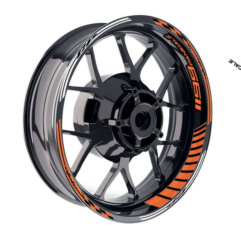 Fit Ducati 1199 Panigale Logo GP 17 inch Rim Wheel Stickers Racing Check