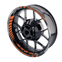 Fit Kawasaki ZX6RR Ninja ZX600 Logo Moto GP Stripe 17 inch Wheel Rim Sticker - MC Motoparts