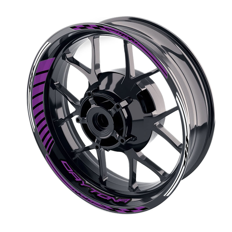 Fit Triumph Daytona 955i 765 1200 Logo Moto GP Stripe 17 inch Wheel Rim Sticker - MC Motoparts