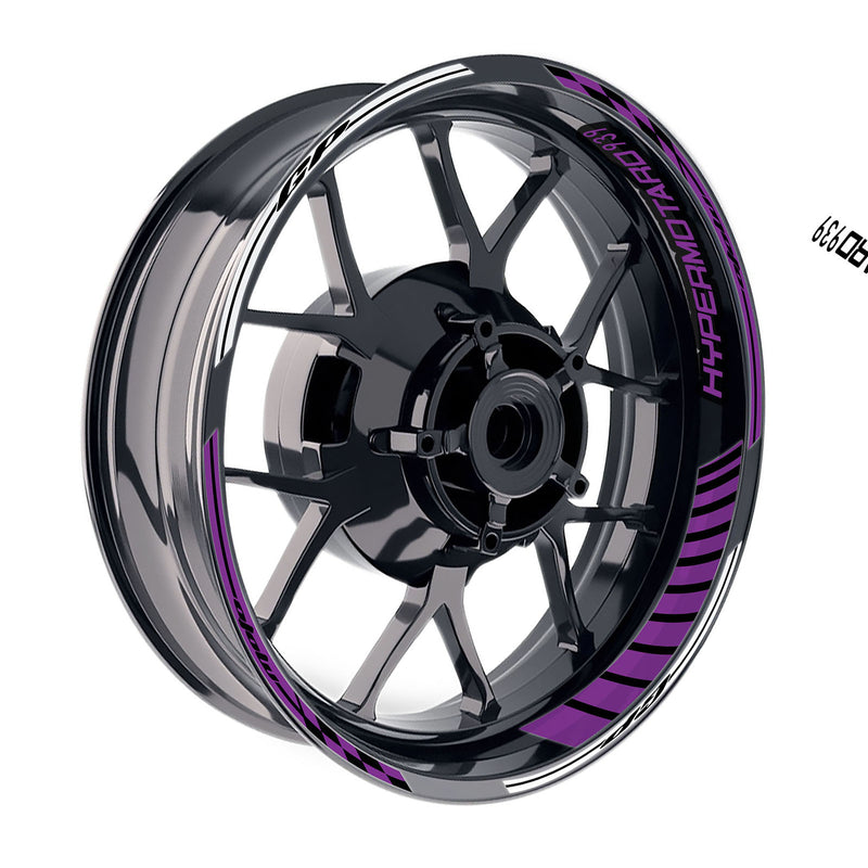Fit Ducati Hypermotard 939 Logo GP 17 inch Rim Wheel Stickers Racing Check