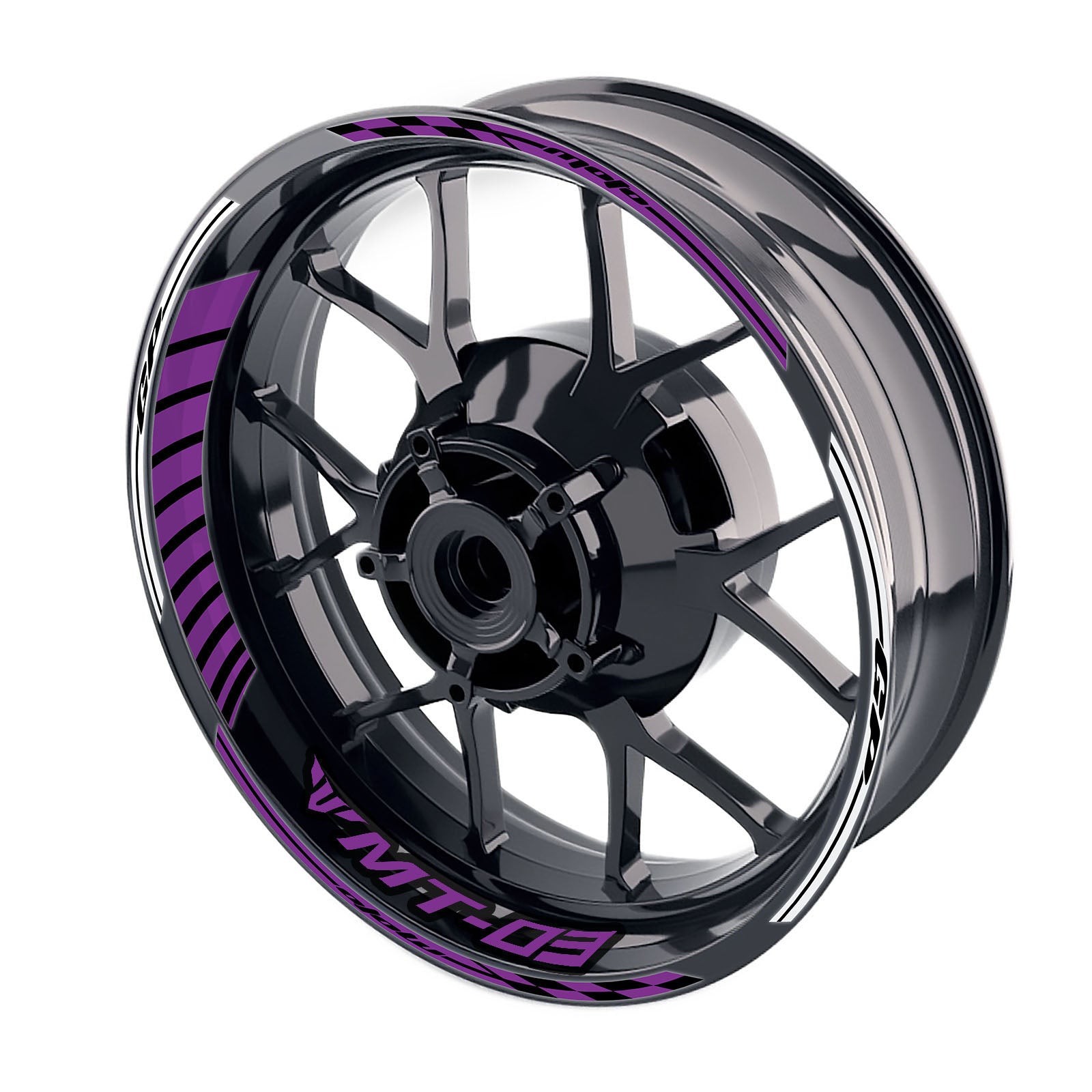 Fit Yamaha MT-03 Logo Moto GP Stripe 17 inch Wheel Rim Sticker - MC Motoparts