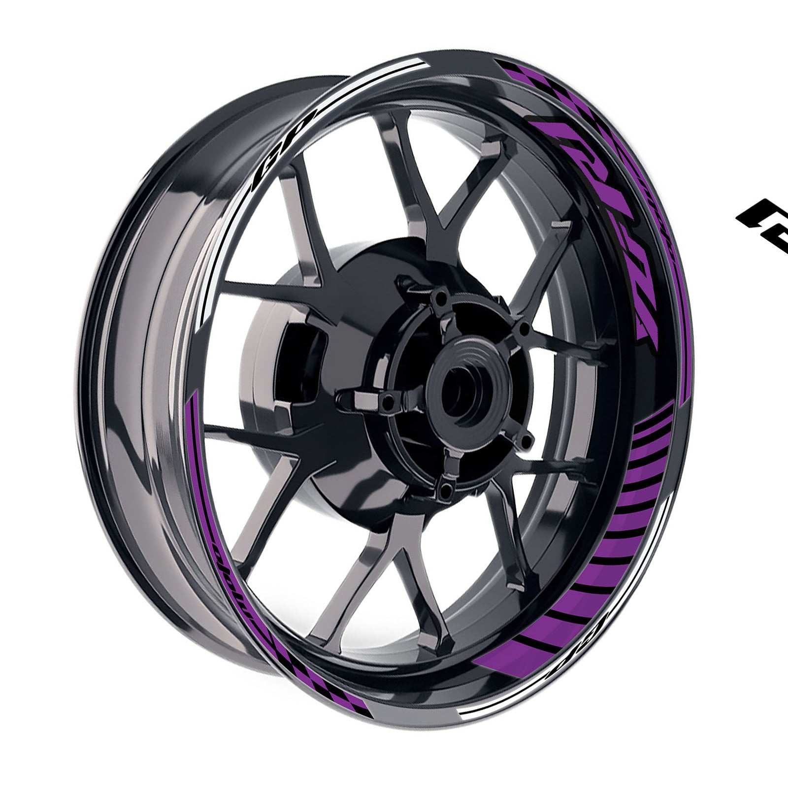 Fit Yamaha YZF R1 Logo GP 17 inch Rim Wheel Stickers Racing Check