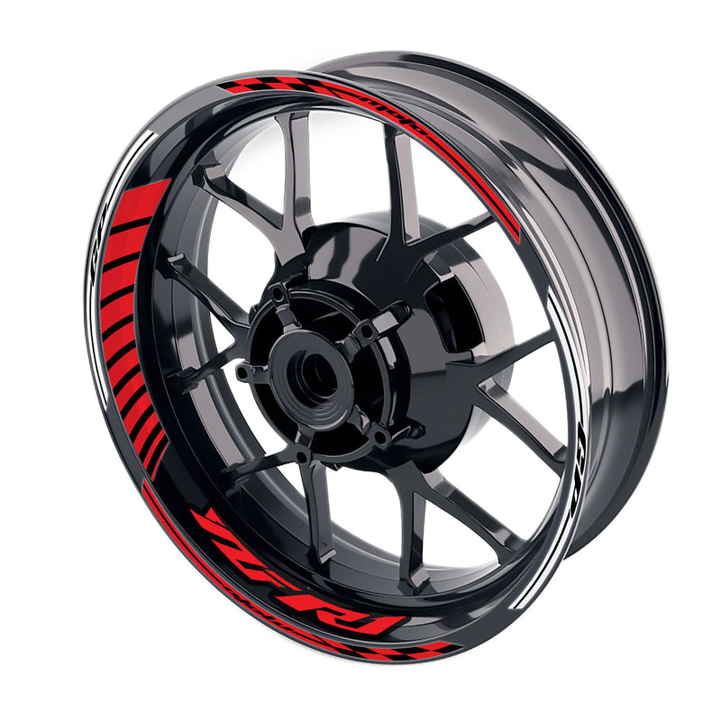 Fit Yamaha YZF R1 19-20 Logo Moto GP Stripe 17 inch Wheel Rim Sticker - MC Motoparts