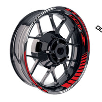 Fit Kawasaki Z400 Logo GP 17 inch Rim Wheel Stickers Racing Check