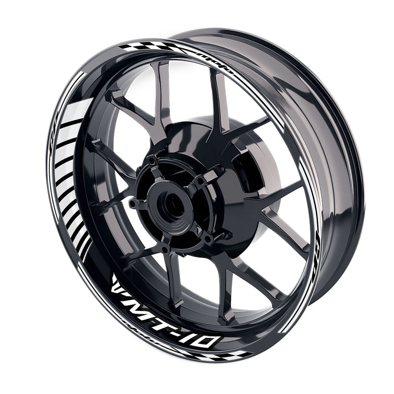 Fit Yamaha MT-10 Logo Moto GP Stripe 17 inch Wheel Rim Sticker - MC Motoparts