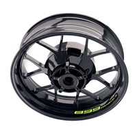 Ducati 899 Panigale wheel rim stickers set by StickerBao, featuring bike-specific decal decals for inner wheel rims.