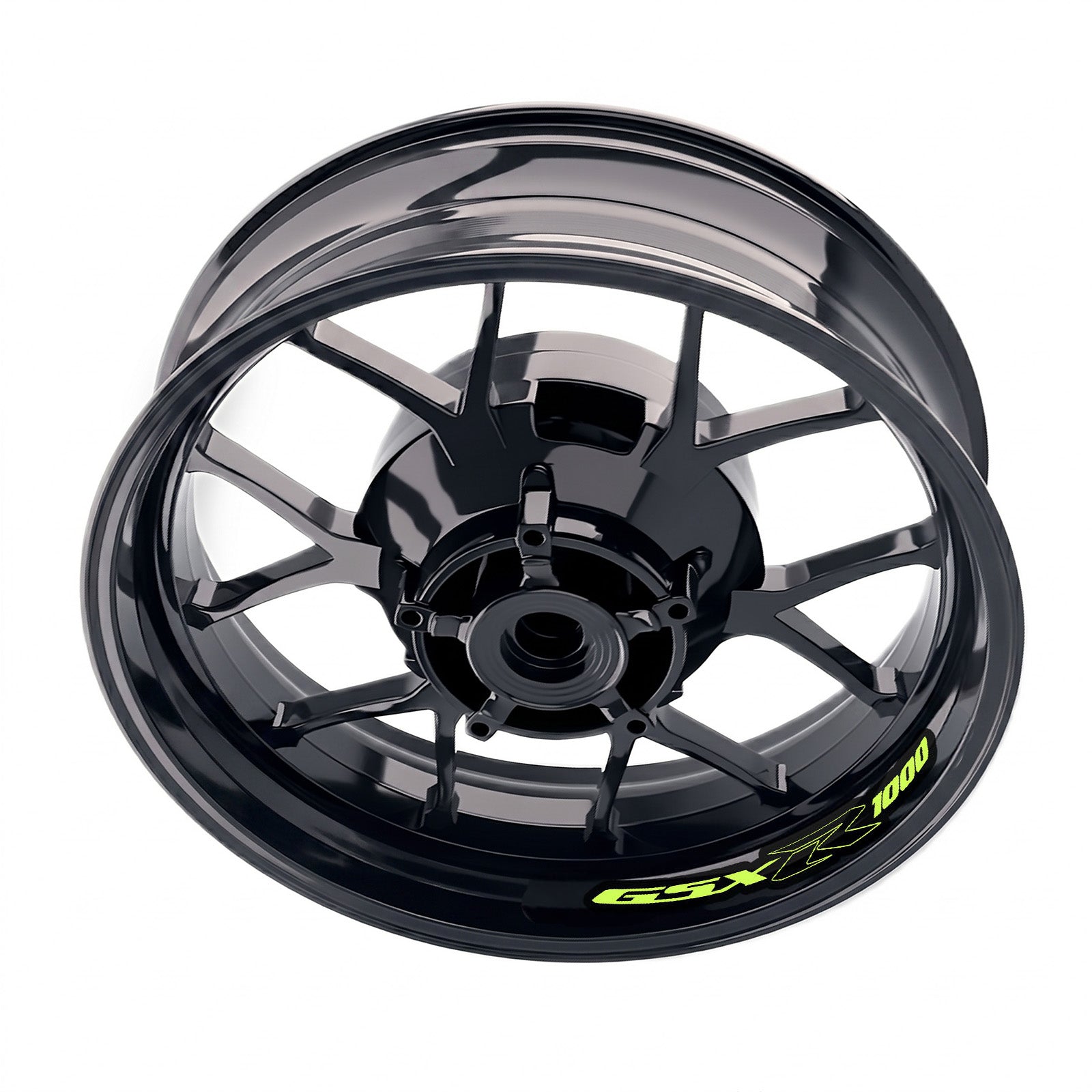 Suzuki GSXR 1000 wheel rim sticker set by StickerBao, bike-specific decal decals for inner rim customization.