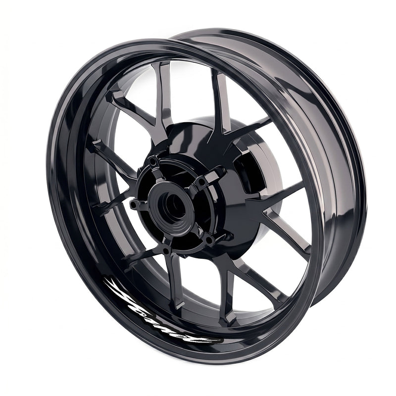 Honda CB 600F Hornet wheel rim sticker set by StickerBao, featuring bike-specific decals for front and rear inner rims.