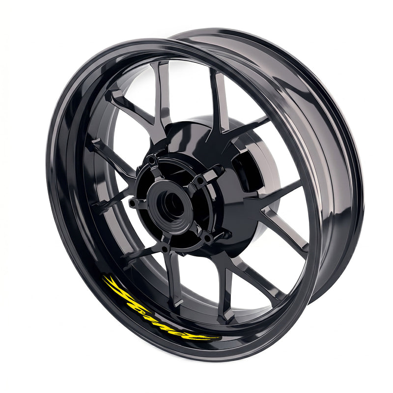 Honda CB 599 CB600 Hornet inner rim sticker set with wheel decals, featuring vibrant, bike-specific rim decals from StickerBao.
