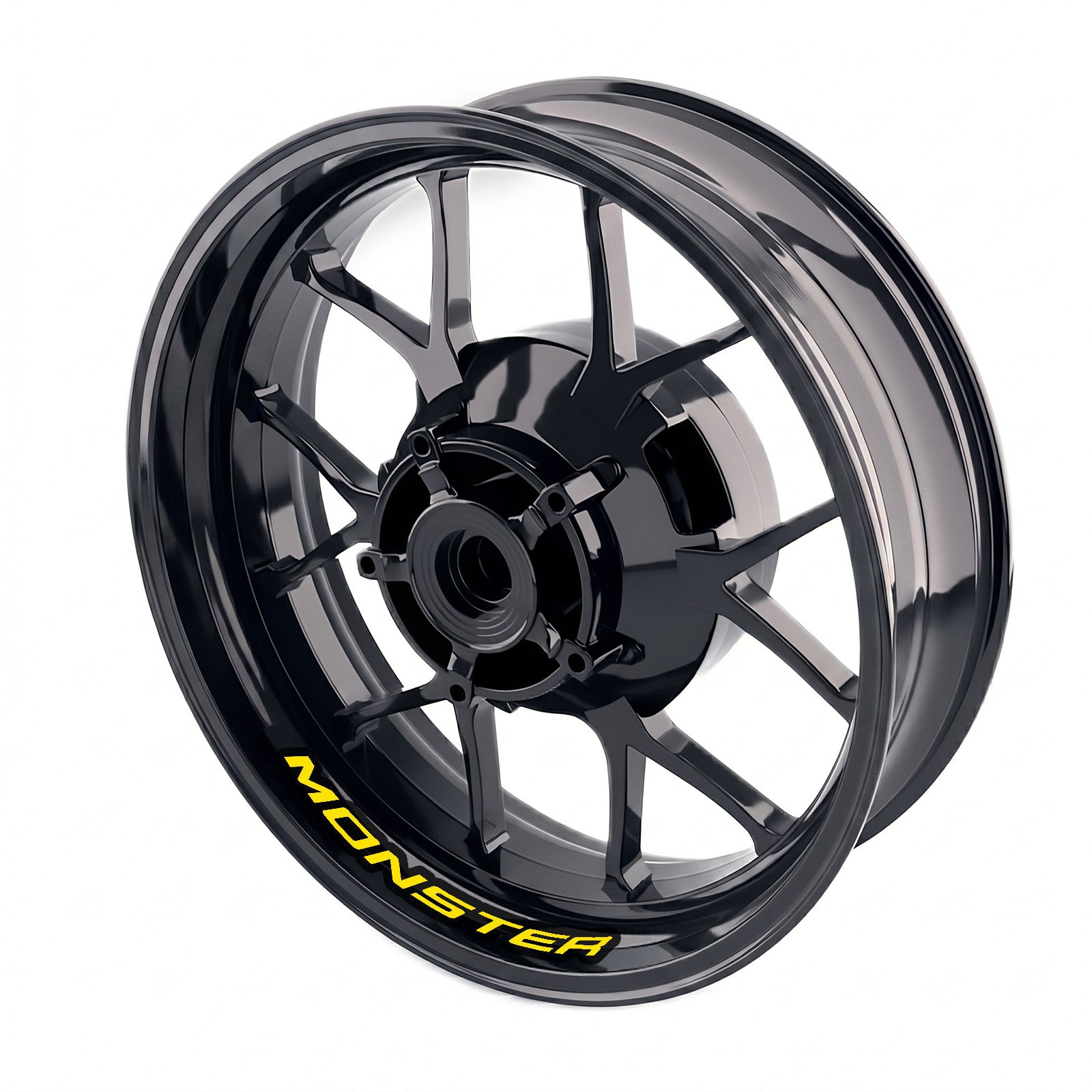 Ducati Monster 750 wheel rim sticker set by StickerBao, bike model-specific decals for inner rim decoration on motorcycle wheels.