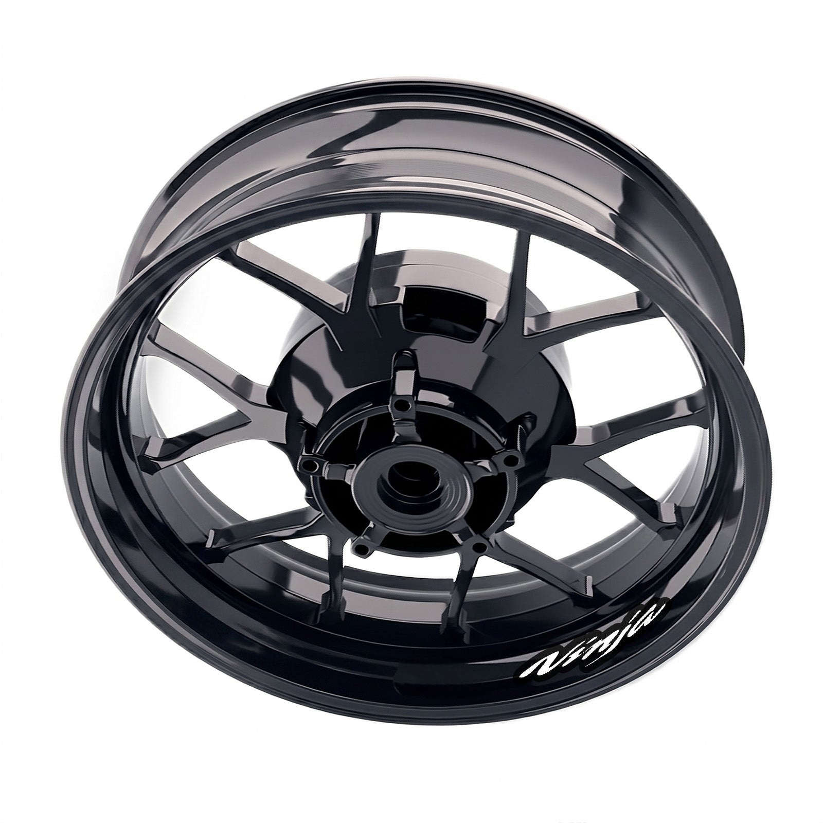 Kawasaki Ninja 1000 Z1000 SX wheel stickers and rim decals set from StickerBao, featuring model-specific bike wheel decals.