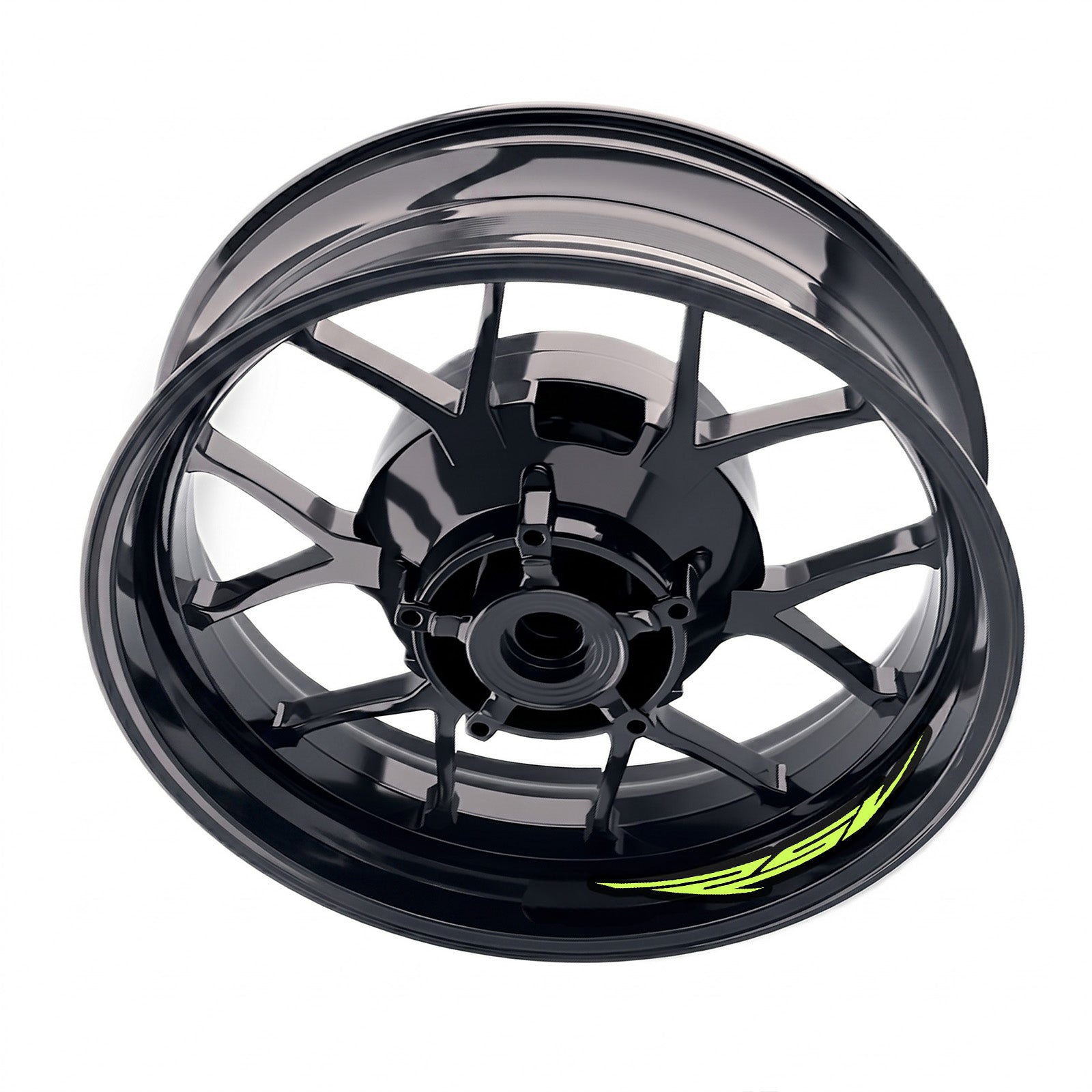 Aprilia RSV1000 R RSV Mille R wheel stickers and rim decals by StickerBao on motorcycle wheels for custom bike styling.