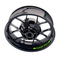 Yamaha XSR 700 wheel stickers and rim decals set by StickerBao, designed for inner rim decoration on motorcycle wheels.